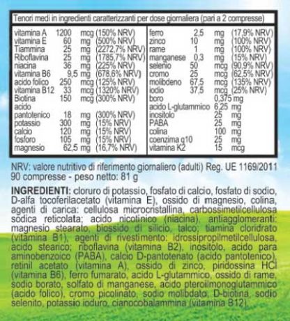 Ingredienti Multi Vitamineral